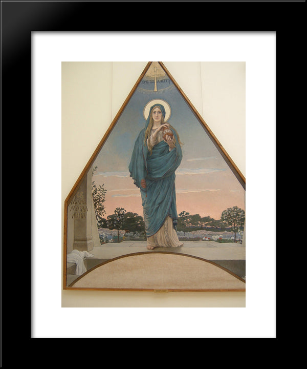 Maria Magdalene 20x24 Black Modern Wood Framed Art Print Poster by Vasnetsov, Viktor