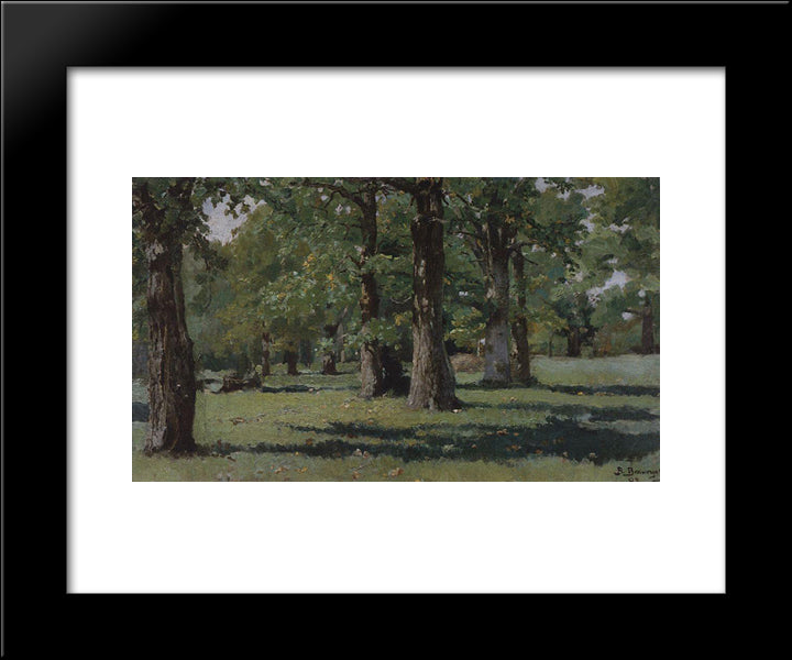 Oak Grove At Abramtsevo 20x24 Black Modern Wood Framed Art Print Poster by Vasnetsov, Viktor