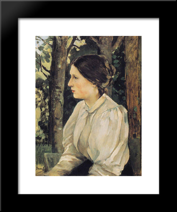Portrait Of Tatyana Vasnetsova, The Artist`S Daughter 20x24 Black Modern Wood Framed Art Print Poster by Vasnetsov, Viktor