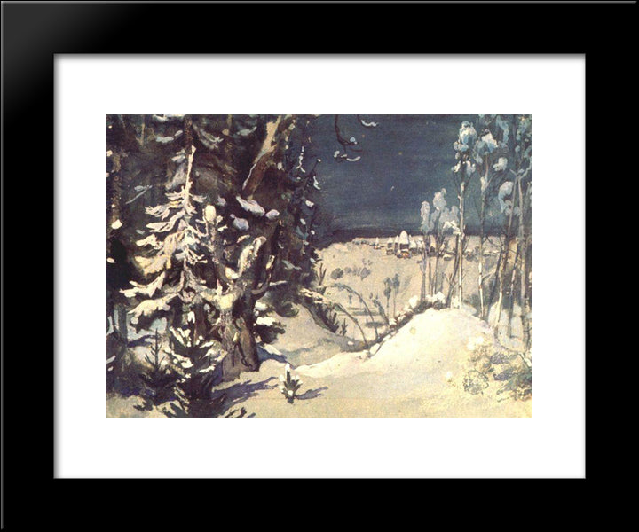 Prologue 20x24 Black Modern Wood Framed Art Print Poster by Vasnetsov, Viktor