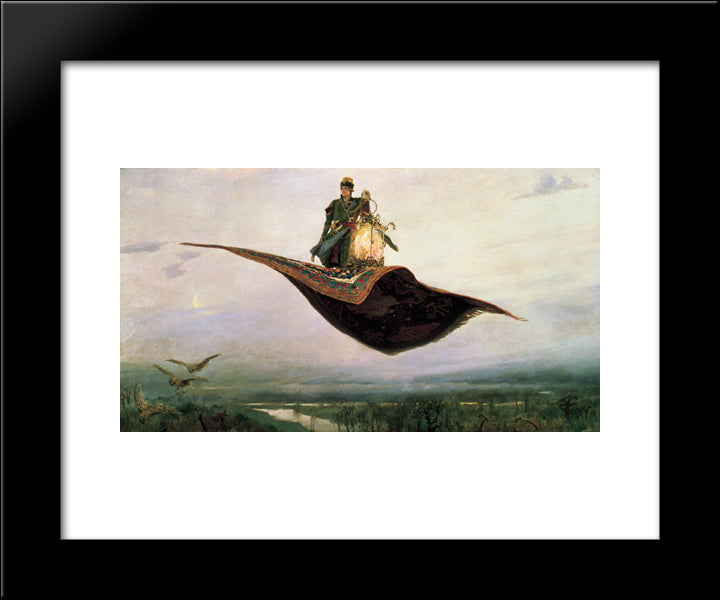 Samolet 20x24 Black Modern Wood Framed Art Print Poster by Vasnetsov, Viktor
