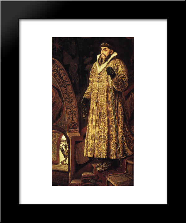 Tsar Ivan Iv The Terrible 20x24 Black Modern Wood Framed Art Print Poster by Vasnetsov, Viktor