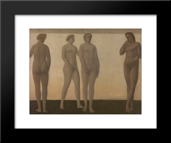 Artemis 20x24 Black Modern Wood Framed Art Print Poster by Hammershoi, Vilhelm