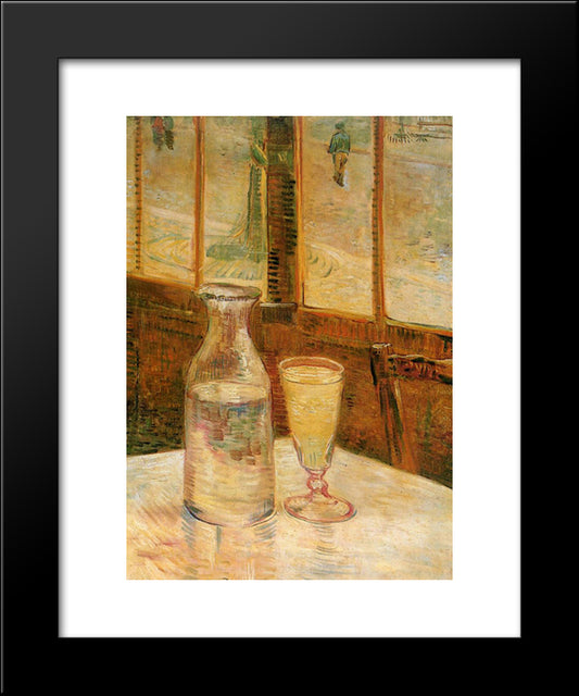 Absinthe 20x24 Black Modern Wood Framed Art Print Poster by Van Gogh, Vincent