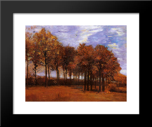 Autumn Landscape 20x24 Black Modern Wood Framed Art Print Poster by Van Gogh, Vincent