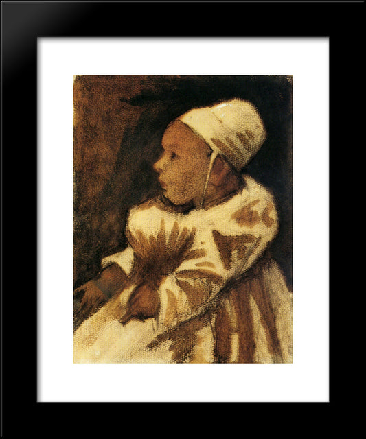 Baby 20x24 Black Modern Wood Framed Art Print Poster by Van Gogh, Vincent