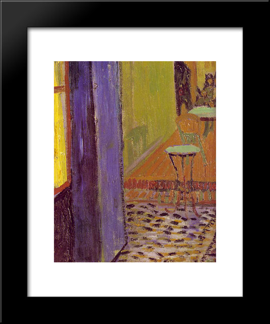 Cafe Terrace On The Place Du Forum 20x24 Black Modern Wood Framed Art Print Poster by Van Gogh, Vincent