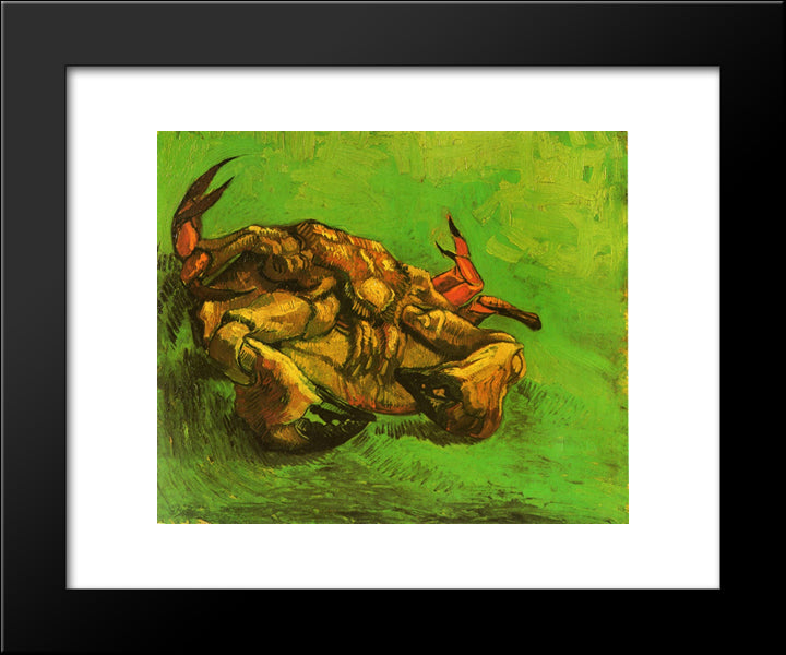 Crab On It`S Back 20x24 Black Modern Wood Framed Art Print Poster by Van Gogh, Vincent