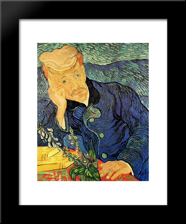 Dr. Paul Gachet 20x24 Black Modern Wood Framed Art Print Poster by Van Gogh, Vincent