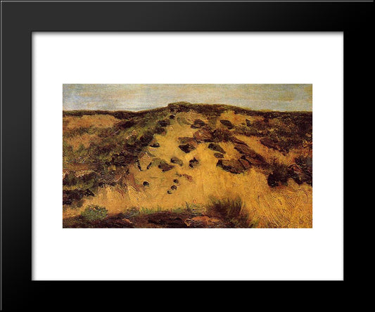 Dunes 20x24 Black Modern Wood Framed Art Print Poster by Van Gogh, Vincent