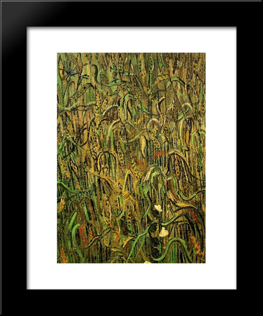 Ears Of Wheat 20x24 Black Modern Wood Framed Art Print Poster by Van Gogh, Vincent