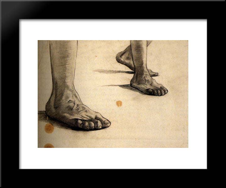 Feet 20x24 Black Modern Wood Framed Art Print Poster by Van Gogh, Vincent