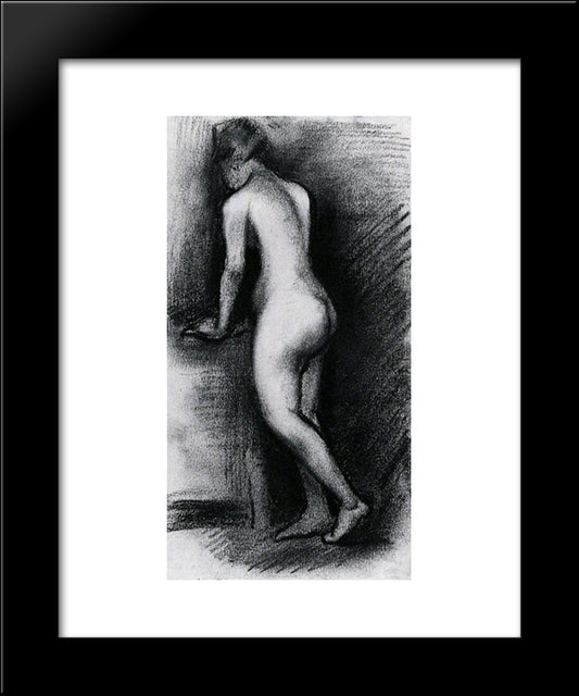 Female Nude, Standing 20x24 Black Modern Wood Framed Art Print Poster by Van Gogh, Vincent