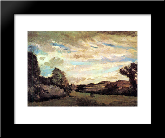 Landscape With Dunes 20x24 Black Modern Wood Framed Art Print Poster by Van Gogh, Vincent