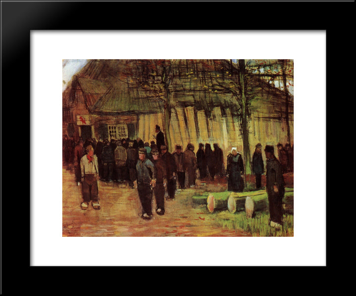 Lumber Sale 20x24 Black Modern Wood Framed Art Print Poster by Van Gogh, Vincent