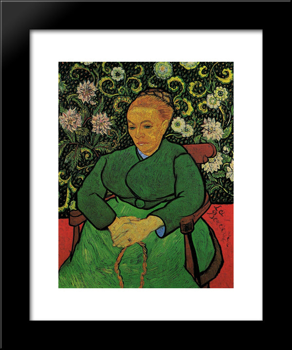 Madame Augustine Roulin 20x24 Black Modern Wood Framed Art Print Poster by Van Gogh, Vincent