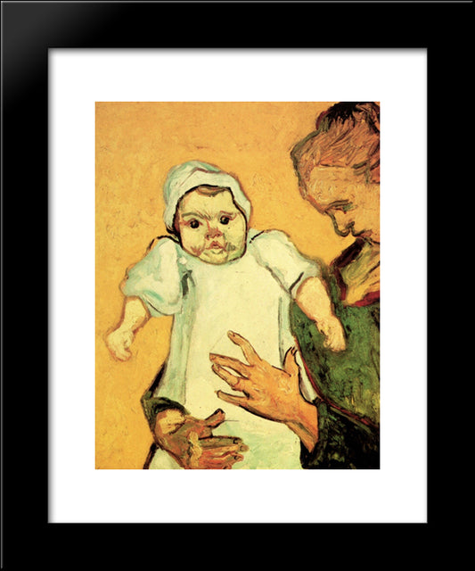 Mother Roulin With Her Baby 20x24 Black Modern Wood Framed Art Print Poster by Van Gogh, Vincent