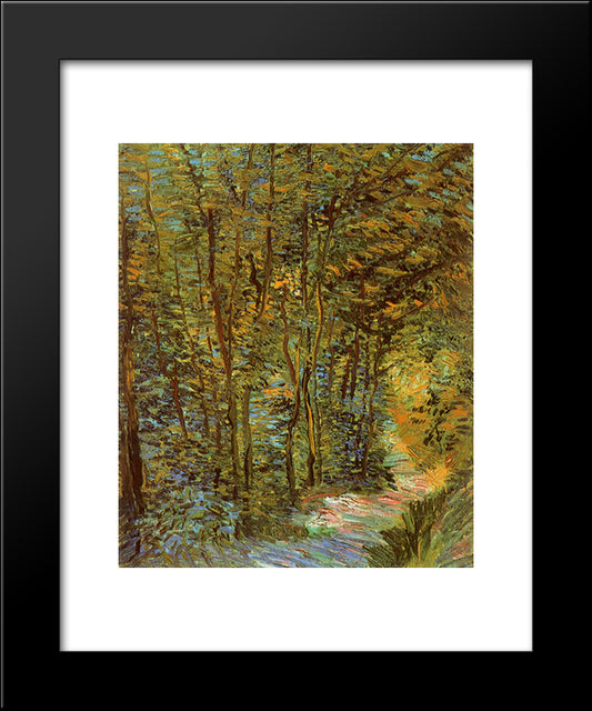 Path In The Woods 20x24 Black Modern Wood Framed Art Print Poster by Van Gogh, Vincent