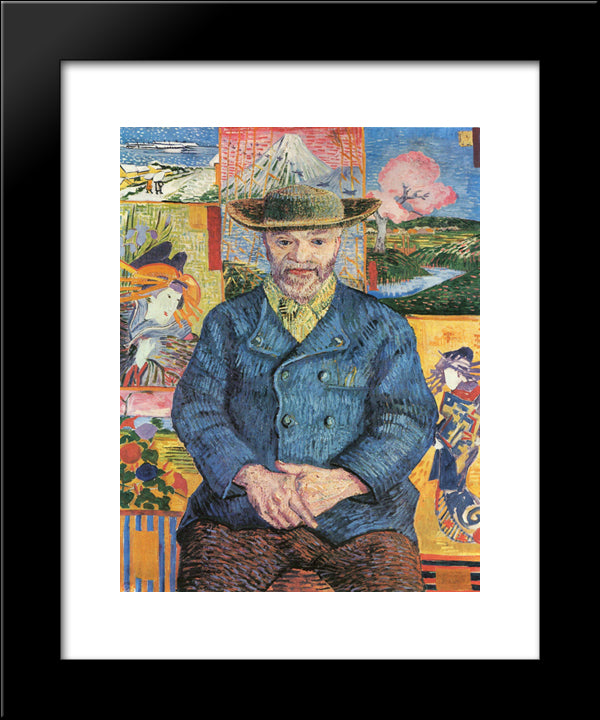Pere Tanguy 20x24 Black Modern Wood Framed Art Print Poster by Van Gogh, Vincent