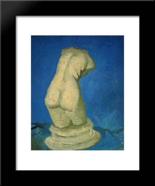 Plaster Statuette Of A Female Torso 20x24 Black Modern Wood Framed Art Print Poster by Van Gogh, Vincent