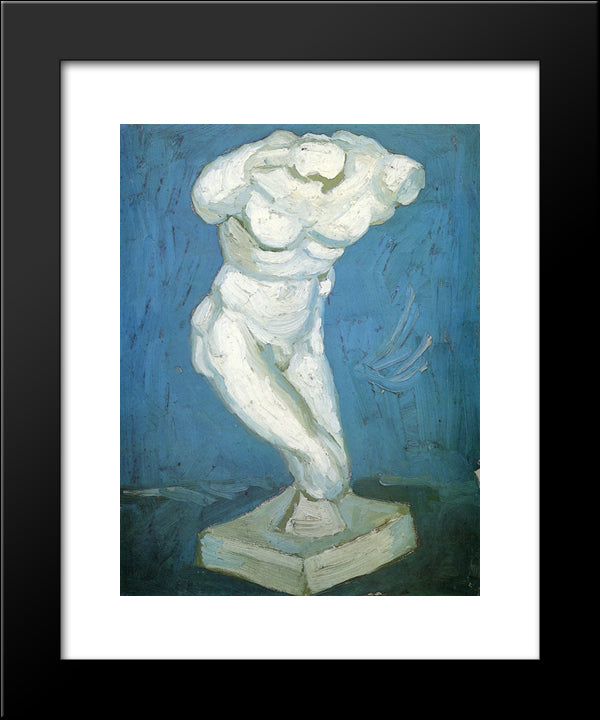 Plaster Statuette Of A Male Torso 20x24 Black Modern Wood Framed Art Print Poster by Van Gogh, Vincent