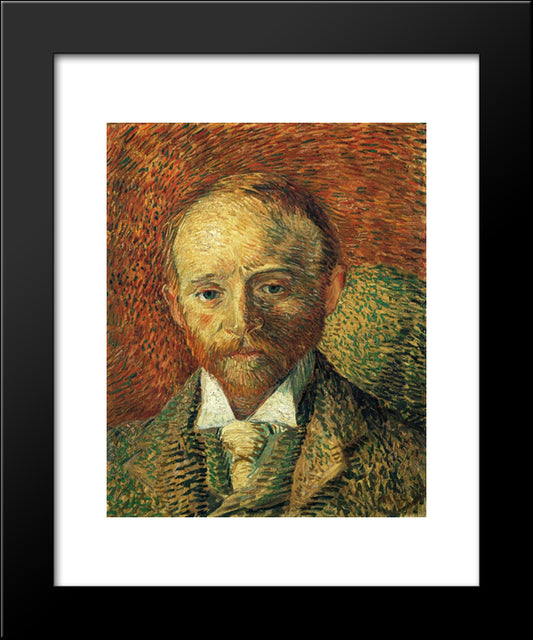 Portrait Of Alexander Reid 20x24 Black Modern Wood Framed Art Print Poster by Van Gogh, Vincent