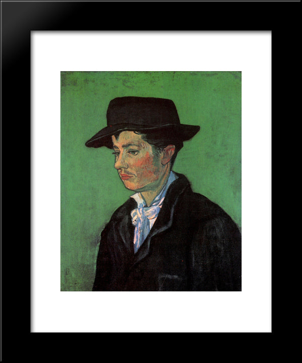 Portrait Of Armand Roulin 20x24 Black Modern Wood Framed Art Print Poster by Van Gogh, Vincent