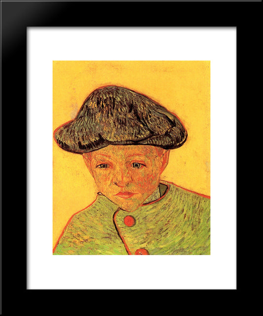 Portrait Of Camille Roulin 20x24 Black Modern Wood Framed Art Print Poster by Van Gogh, Vincent