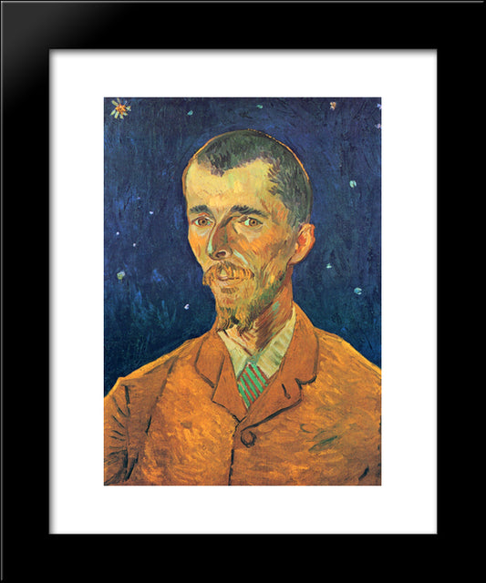 Portrait Of Eugene Boch 20x24 Black Modern Wood Framed Art Print Poster by Van Gogh, Vincent