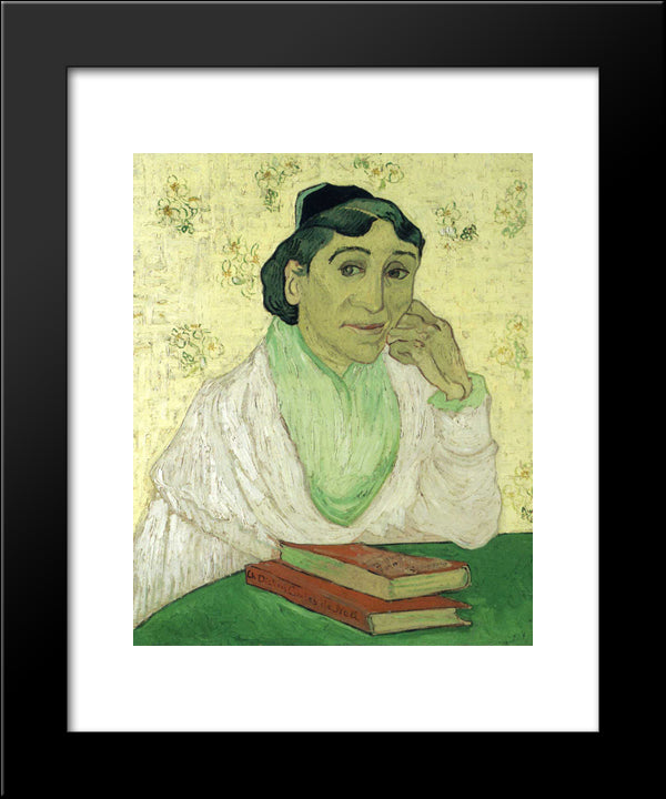 Portrait Of Madame Ginoux (L'Arlesienne) 20x24 Black Modern Wood Framed Art Print Poster by Van Gogh, Vincent