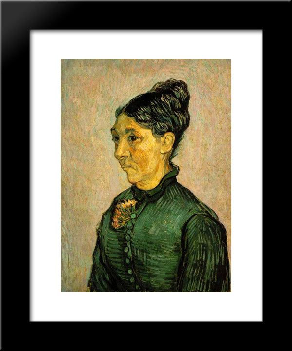 Portrait Of Madame Trabuc 20x24 Black Modern Wood Framed Art Print Poster by Van Gogh, Vincent