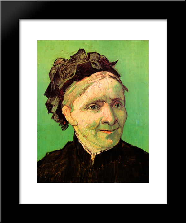 Portrait Of The Artist'S Mother 20x24 Black Modern Wood Framed Art Print Poster by Van Gogh, Vincent