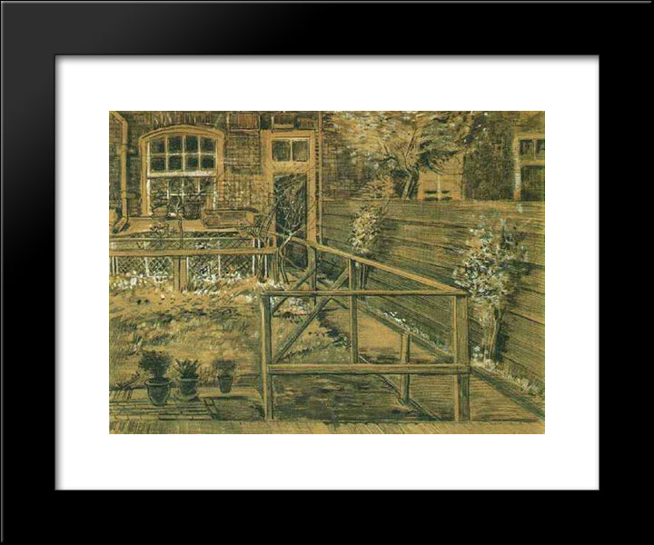 Sien'S Mother'S House, Closer View 20x24 Black Modern Wood Framed Art Print Poster by Van Gogh, Vincent