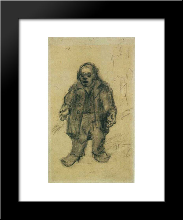 Stocky Man 20x24 Black Modern Wood Framed Art Print Poster by Van Gogh, Vincent