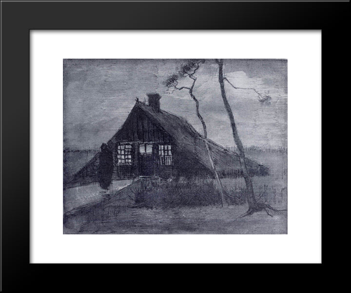 Tabernacle In The Heath 20x24 Black Modern Wood Framed Art Print Poster by Van Gogh, Vincent