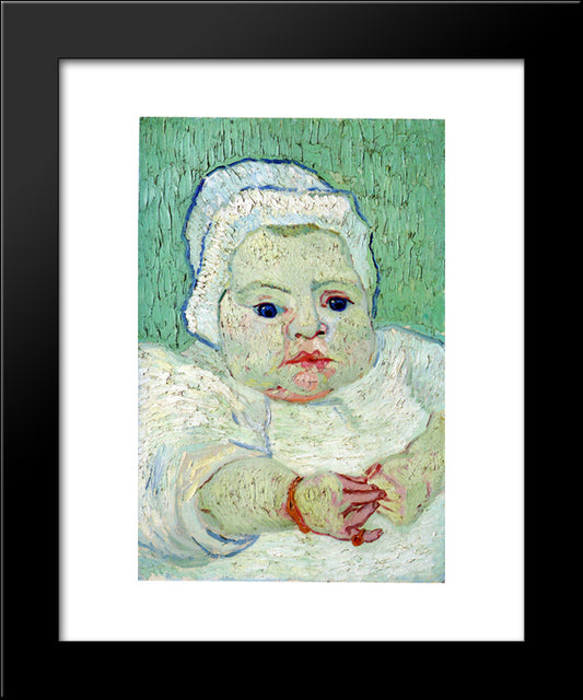 The Baby Marcelle Roulin 20x24 Black Modern Wood Framed Art Print Poster by Van Gogh, Vincent