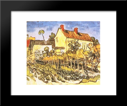 The House Of Pere Eloi 20x24 Black Modern Wood Framed Art Print Poster by Van Gogh, Vincent