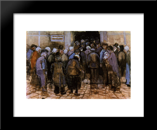 The State Lottery 20x24 Black Modern Wood Framed Art Print Poster by Van Gogh, Vincent