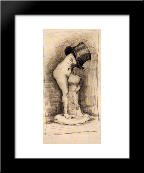 Venus In A Top Hat 20x24 Black Modern Wood Framed Art Print Poster by Van Gogh, Vincent