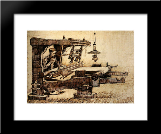 Weaver 20x24 Black Modern Wood Framed Art Print Poster by Van Gogh, Vincent