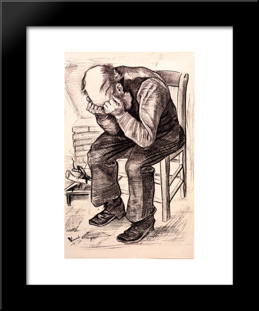 Worn Out 20x24 Black Modern Wood Framed Art Print Poster by Van Gogh, Vincent