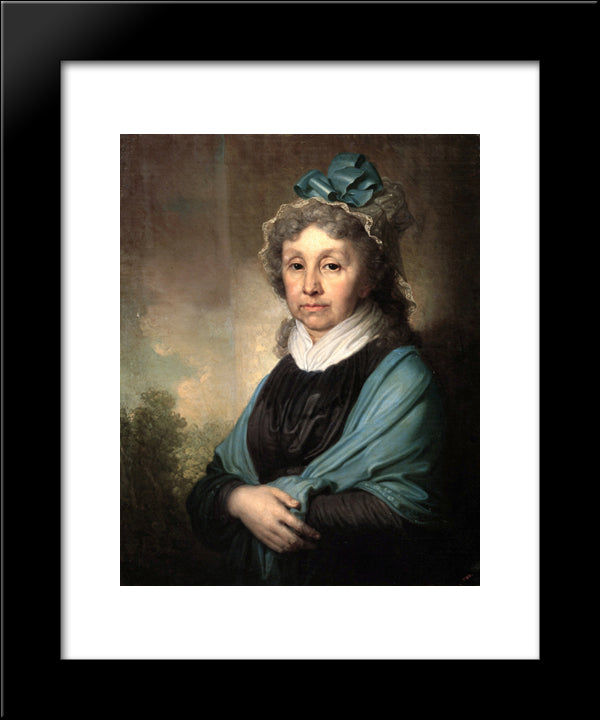 Anna S. Bezobrazova 20x24 Black Modern Wood Framed Art Print Poster by Borovikovsky, Vladimir