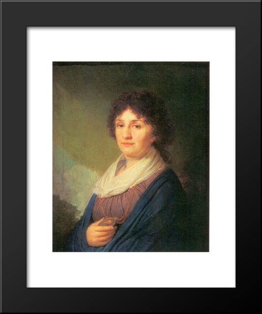 Ekaterina Davydova 20x24 Black Modern Wood Framed Art Print Poster by Borovikovsky, Vladimir