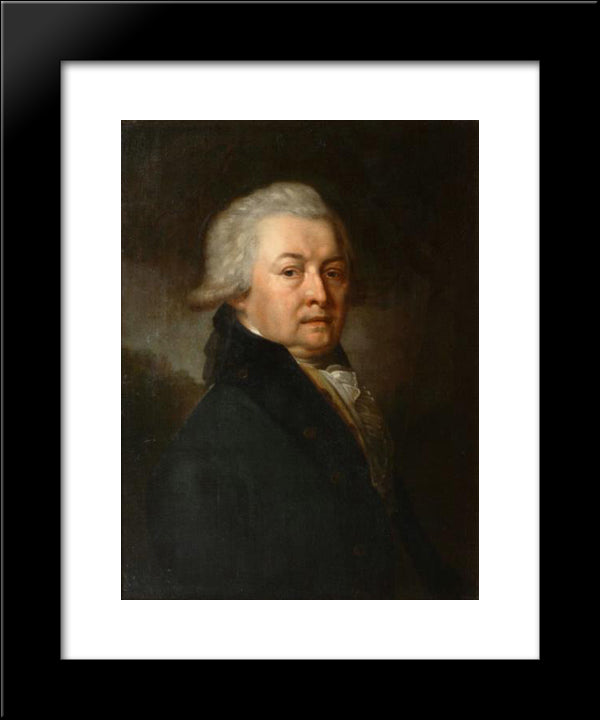 Portrait Of Aleksei Alekseevich Konstantinova 20x24 Black Modern Wood Framed Art Print Poster by Borovikovsky, Vladimir