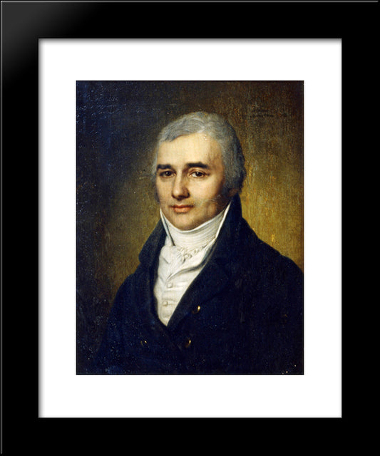 Portrait Of Count Razumovsky 20x24 Black Modern Wood Framed Art Print Poster by Borovikovsky, Vladimir