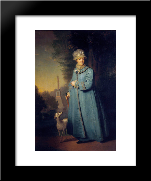 Portrait Of Catherine Ii, Empress Of Russia 20x24 Black Modern Wood Framed Art Print Poster by Borovikovsky, Vladimir