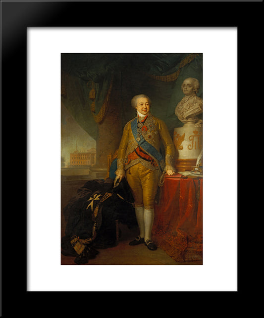 Portrait Of Count Alexander Kurakin 20x24 Black Modern Wood Framed Art Print Poster by Borovikovsky, Vladimir