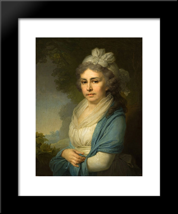 Portrait Of E. I. Nekludova 20x24 Black Modern Wood Framed Art Print Poster by Borovikovsky, Vladimir