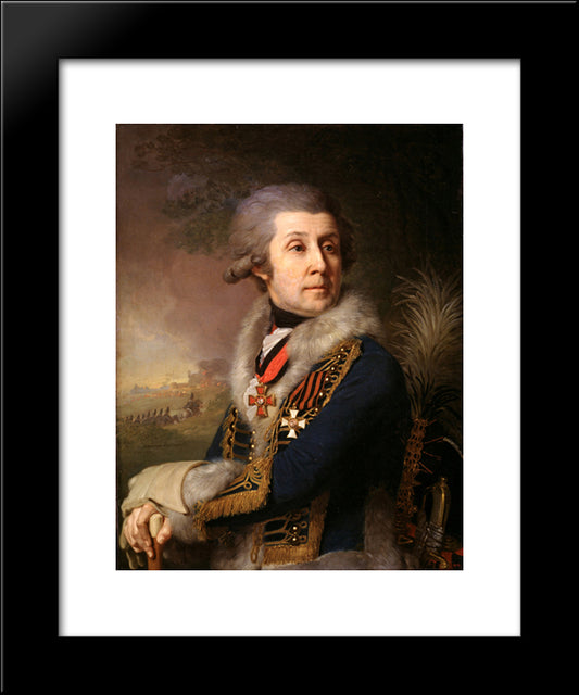 Portrait Of F. A. Borovsky 20x24 Black Modern Wood Framed Art Print Poster by Borovikovsky, Vladimir