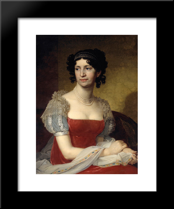 Portrait Of Princess Margarita Ivanovna Dolgorukaya 20x24 Black Modern Wood Framed Art Print Poster by Borovikovsky, Vladimir